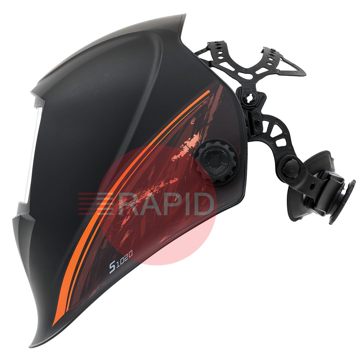 9875020  Kemppi S-Line S1020 Welding Helmet, with Variable Shade 5-8 / 9-13 Auto Darkening Filter